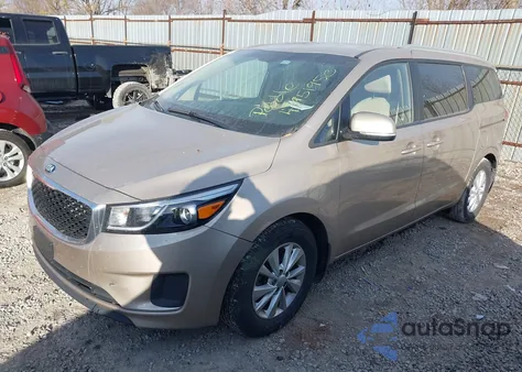 2016 Kia Sedona Lx z USA, uszkodzony, nr VIN KNDMB5C15G6195176